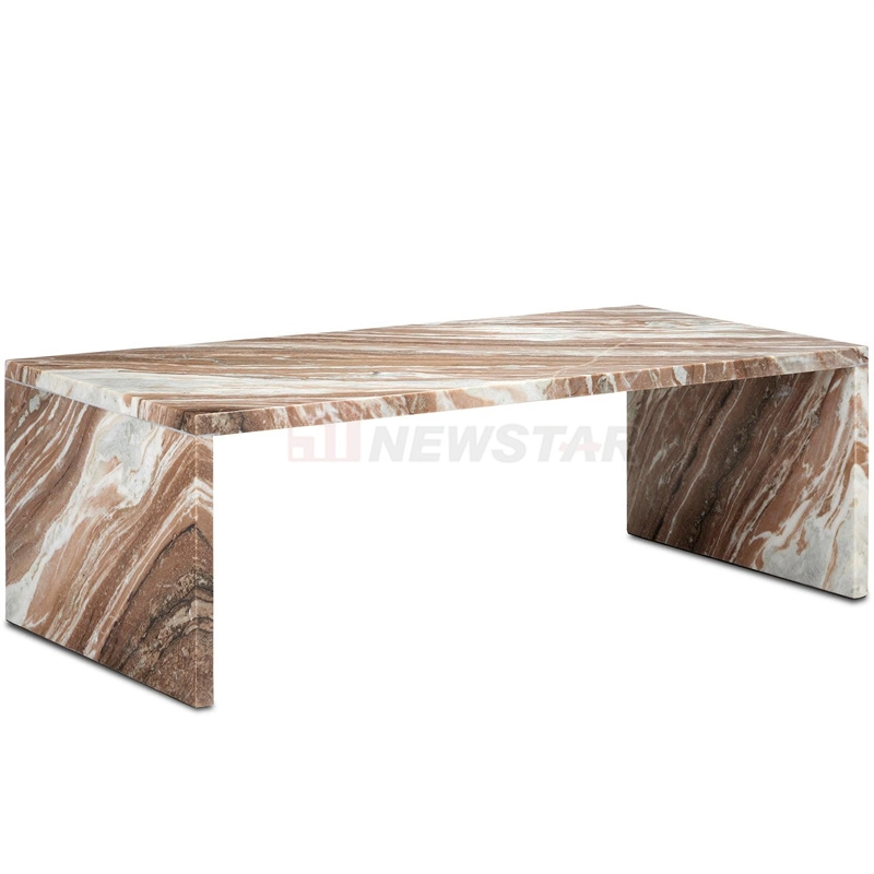 Living Room Furniture Calacatta Viola Stone Coffee Table Modern Marble Travertine Coffee Table Side Table Tea Table