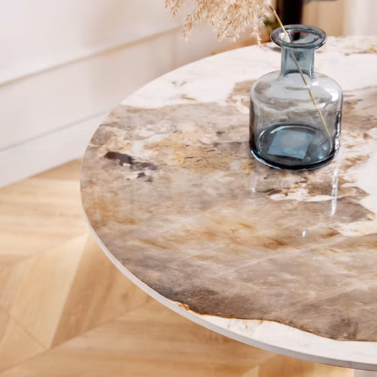 Современная деревянная мебель для гостиной, металлическое мраморное стеклянное украшение, боковой журнальный столик с лампой