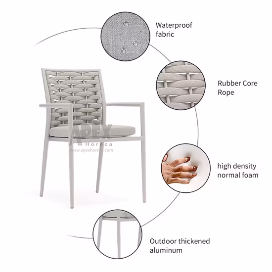 Ротанговая веревка, плетеная, современный домашний уличный стул, обеденный стол, садовый отель, мебель для гостиной